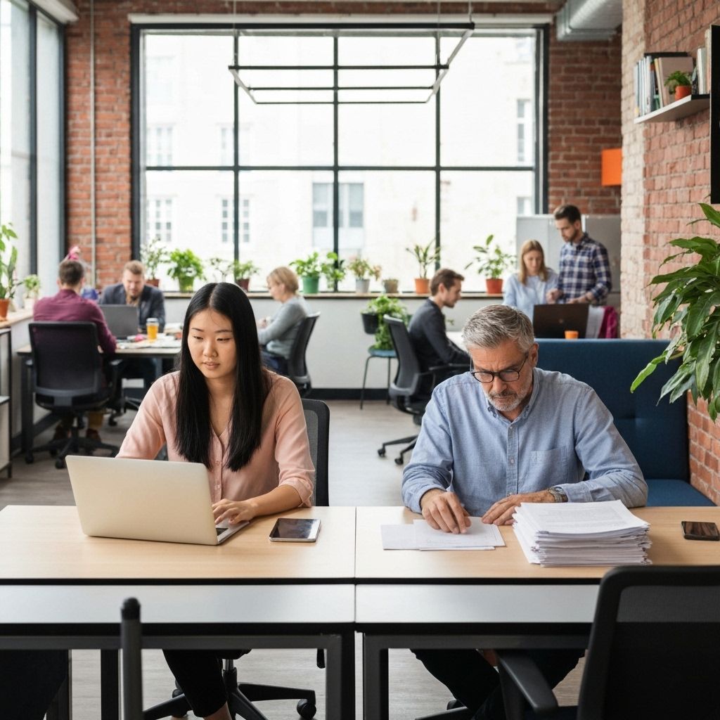 Coworking space with people working - Activity example